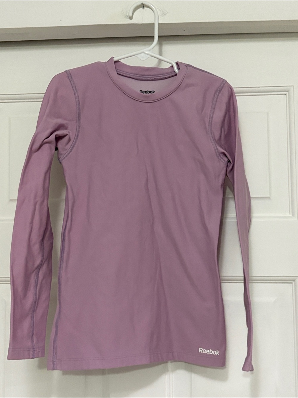 Reebok Long-Sleeve Crew Top - Dusty Lavender